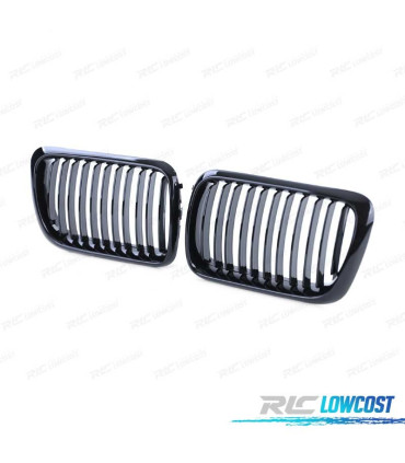 GRELHAS FRONTAIS BMW E36 96-98 LOOK M PERFORMANCE PRETO BRILHANTE