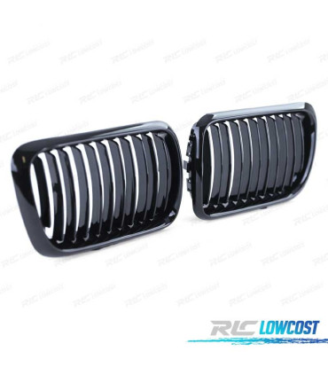 GRELHAS FRONTAIS BMW E36 96-98 LOOK M PERFORMANCE PRETO BRILHANTE