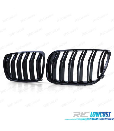 GRELHAS FRONTAIS DUPLAS BMW X3 E83 06-11 PRETO BRILHANTE