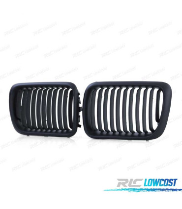 GRELHAS FRONTAIS BMW E36 96-99 LOOK M PERFORMANCE PRETO MATT