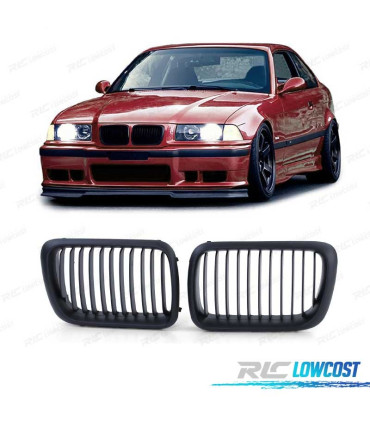 GRELHAS FRONTAIS BMW E36 96-99 LOOK M PERFORMANCE PRETO MATT