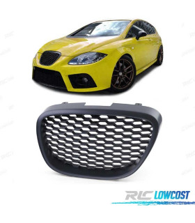 GRELHA FRONTAL SEAT LEON II 1P TOLEDO III 5P ALTEA 5P 04-09 PRETA SEM SÍMBOLO TIPO COLMEIA