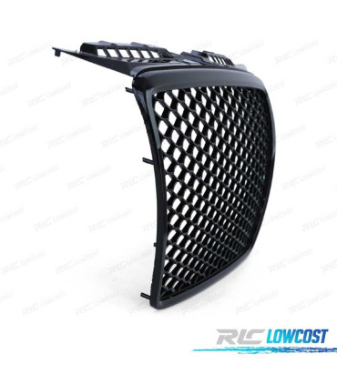 GRELHA AUDI A3 8P 05-08 LOOK RS3 PRETA BRILHANTE