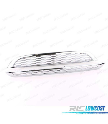 GRELHA FRONTAL MINI COOPER R50 R53 01-06 S TYPE CROMADA