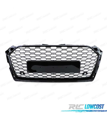 GRELHA DIANTEIRA AUDI A5 16-20 PDC LOOK RS5 PRETO BRILHANTE