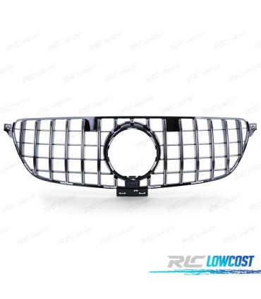 GRELHA MERCEDES CLASE GLE COUPE C292 15-19 LOOK GT-R PANAMERICANA PRETO CROMADO CAMERA