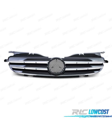 GRELHA FRONTAL SPORT MERCEDES SLK R170 96-04 PRETO CROMADO