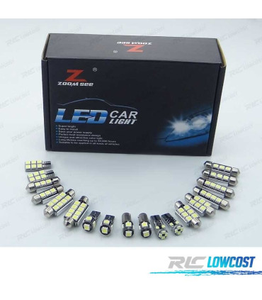 KIT COMPLETO 22 LAMPADAS LED INTERIOR PARA PORSCHE PANAMERA 4 S 4S TURBO S DIESEL GTS S HÍBRIDO 09-15