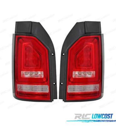 FAROLINS LED VOLKSWAGEN VW T6 MULTIVAN CARAVELLE 15-19 PORTA DUPLA VERMELHO