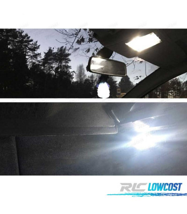 KIT COMPLETO 8 LAMPADAS LED INTERIOR PARA VOLKSWAGEN VW UP 12-16