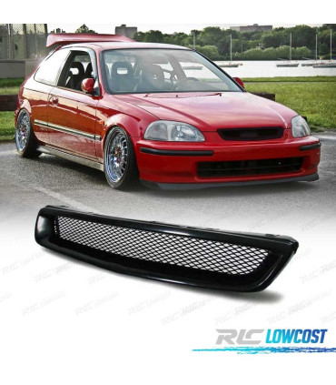 GRELHA FRONTAL SEM SÍMBOLO HONDA CIVIC HATCHBACK 95-98 PRETA