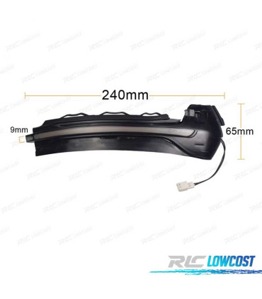 PISCAS LATERAIS LED DINAMICOS PARA ESPELHOS PARA AUDI A3 8V 12-20