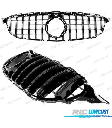 GRELHA FRONTAL MERCEDES W205 LOOK GT-R PRETO