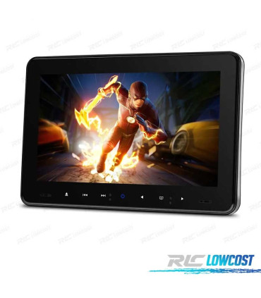 ENCOSTO DE CABEÇA 9" POLEGADAS DVD SD USB HDMI AV IN OUT JOGOS 32 BITS