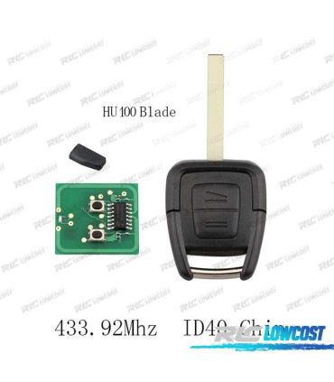 CHAVE COMPLETA HU100 OPEL ASTRA VECTRA ZAFIRA