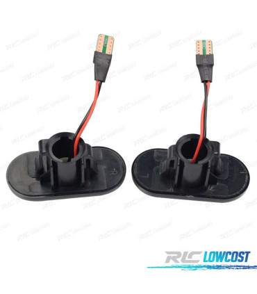 PISCAS NISSAN OPEL MOVANO VIVARO RENAULT CLIO MEGANE TWINGO SCENIC LATERAIS LED DINAMICOS FUNDO PRETO