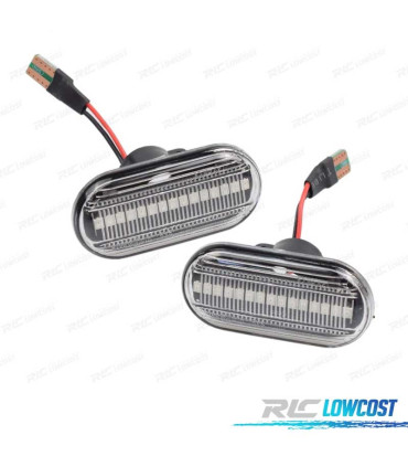 PISCAS NISSAN OPEL MOVANO VIVARO RENAULT CLIO MEGANE TWINGO SCENIC LATERAIS LED DINAMICOS FUNDO PRETO