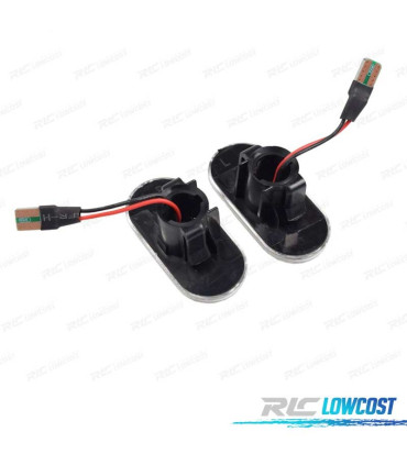 PISCAS NISSAN OPEL MOVANO VIVARO RENAULT CLIO MEGANE TWINGO SCENIC LATERAIS LED DINAMICOS FUNDO PRETO