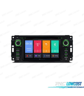 AUTO RADIO GPS ANDROID 11 PARA JEEP DODGE CHRYSLER
