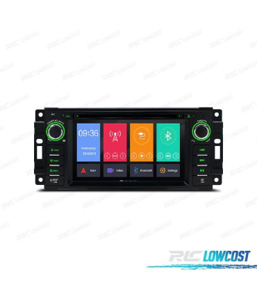 AUTO RADIO GPS ANDROID 11 PARA JEEP DODGE CHRYSLER