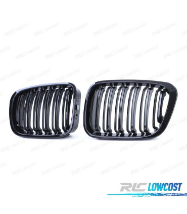 GRELHAS FRONTAIS BMW E46 SEDAN TOURING 98-01 LOOK M PRETO BRILHANTE