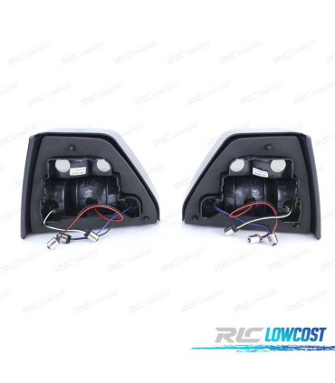 FAROLINS TRASEIROS LED PARA VOLKSWAGEN VW GOLF 2 83-91 RED SMOKED VERMELHO FUMADO ESCURECIDO