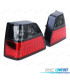 FAROLINS TRASEIROS LED PARA VOLKSWAGEN VW GOLF 2 83-91 RED SMOKED VERMELHO FUMADO ESCURECIDO