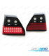 FAROLINS TRASEIROS LED PARA VOLKSWAGEN VW GOLF 2 83-91 RED SMOKED VERMELHO FUMADO ESCURECIDO