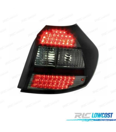 FAROLINS TRASEIROS LED BMW E87 04-07 CROMADO ESCURECIDO