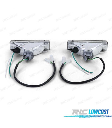 PISCAS FRONTAIS VOLKSWAGEN VW GOLF JETTA POLO CRISTAL CLARO PRETO COM LUZES DE POSIÇÃO