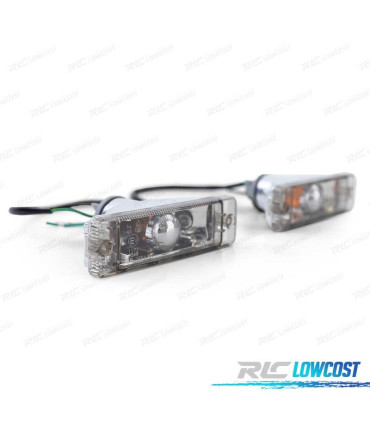 PISCAS FRONTAIS VOLKSWAGEN VW GOLF JETTA POLO CRISTAL CLARO PRETO COM LUZES DE POSIÇÃO