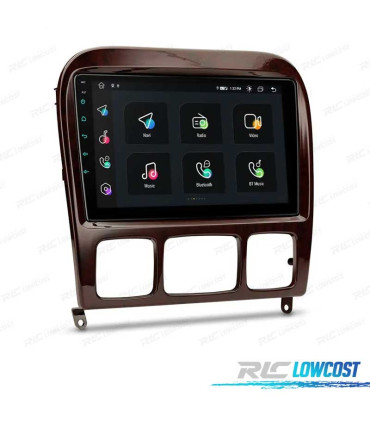 AUTO RÁDIO GPS ANDROID 10 4G PARA MERCEDES CLASE S W220 98-05