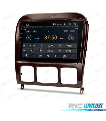 AUTO RÁDIO 9″ GPS ANDROID 13 MERCEDES CLASE S W220 98-05