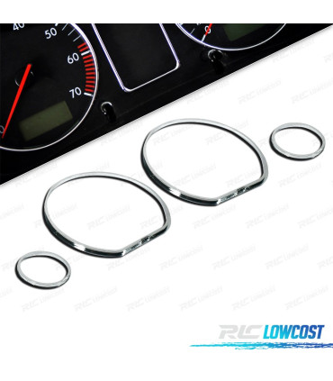 AROS PAINEL VOLKSWAGEN VW GOLF 3 VENTO 91-97 CROMADO