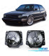 FARÓIS VOLKSWAGEN VW GOLF 2 83-91 IRON CROSS PRETO FUMADO