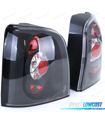 FAROLINS TRASEIROS AVANT AUDI A4 B5 95-01 PRETA