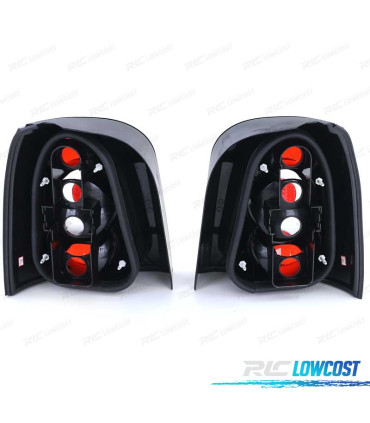 FAROLINS TRASEIROS AVANT AUDI A4 B5 95-01 PRETA