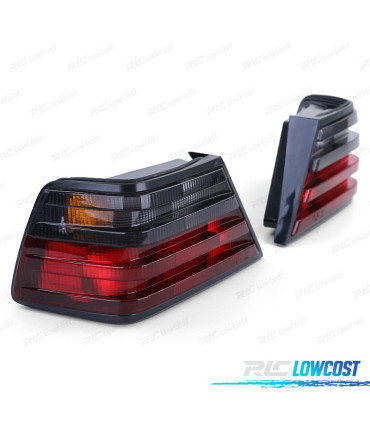 FAROLINS MERCEDES W124 85-93 VERMELHO PRETO