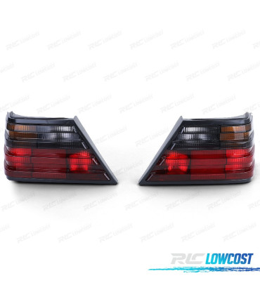 FAROLINS MERCEDES W124 85-93 VERMELHO PRETO