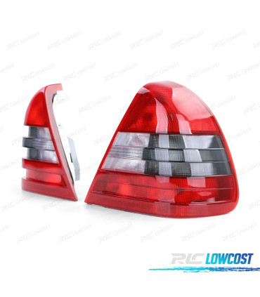 FAROLINS MERCEDES CLASSE C W202 93-97 VERMELHO BRANCO