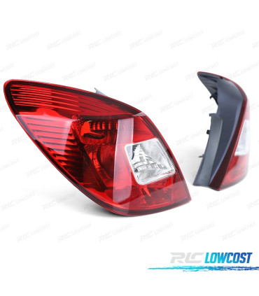 FAROLINS OPEL CORSA D 06- VERMELHO BRANCO