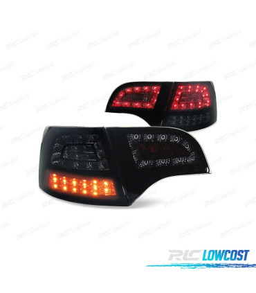 FAROLINS AUDI A4 B7 04-08 AVANT FULL LED PRETO