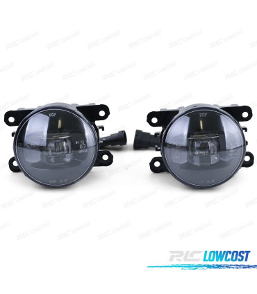 FARÓIS DE NEVOEIRO DIVERSOS MODELOS LED CITROEN DACIA FORD JAGUAR NISSAN OPEL PORSCHE PEUGEOT RENAULT 01-15 PRETO FUMADO