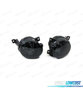 FARÓIS DE NEVOEIRO PARA VOLKSWAGEN VW POLO 6R TIGUAN TOURAN CADDY EOS PRETO FUMADO