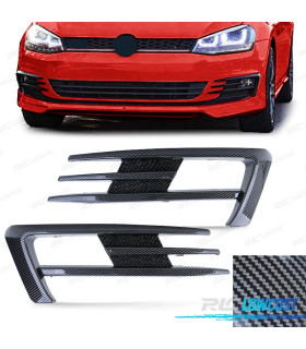 GRELHAS FARÓIS DE NEVOEIRO PARA VOLKSWAGEN VW GOLF 7 12-17 LOOK GTI CARBON