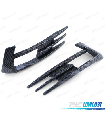 GRELHAS FARÓIS DE NEVOEIRO PARA VOLKSWAGEN VW GOLF 7 12-17 LOOK GTI CARBON
