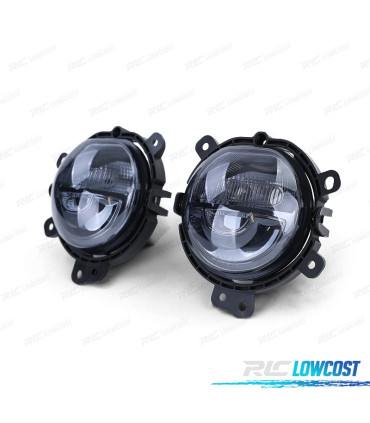 FARÓIS DE NEVOEIRO MINI ONE COOPER F54 F55 F56 F57 13- PRETO FUMADO