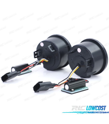 PISCAS DIANTEIROS PARA JEEP WRANGLER JK 07- LED PRETO FUMADO