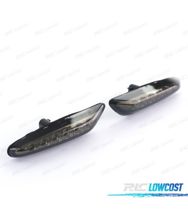 PISCAS LATERAIS PARA BMW E46 E90 E91 E92 E93 LED PRETA FUMADO