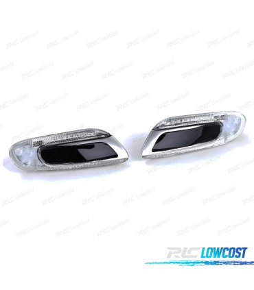 PISCAS LATERAIS PARA MINI COOPER F55 F56 F57 13- LED PRETO PRATA